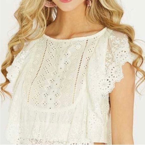 Altar’d State Eyelet Top - Picture 2 of 6